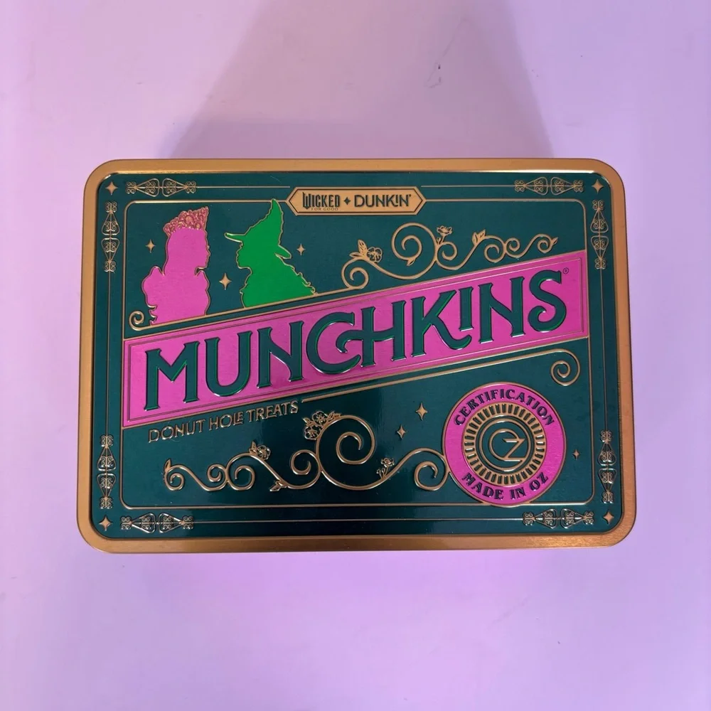 Wicked x Dunkin' Munchkins Green Tin Box‎